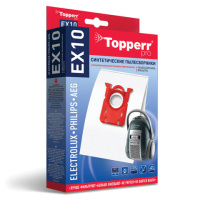 Пылесборник для пылесосов Topperr EX10, Electrolux, Philips, Aeg, 4шт/уп